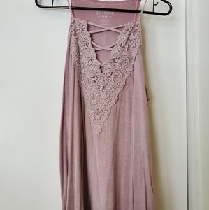 American Eagle lace front tank